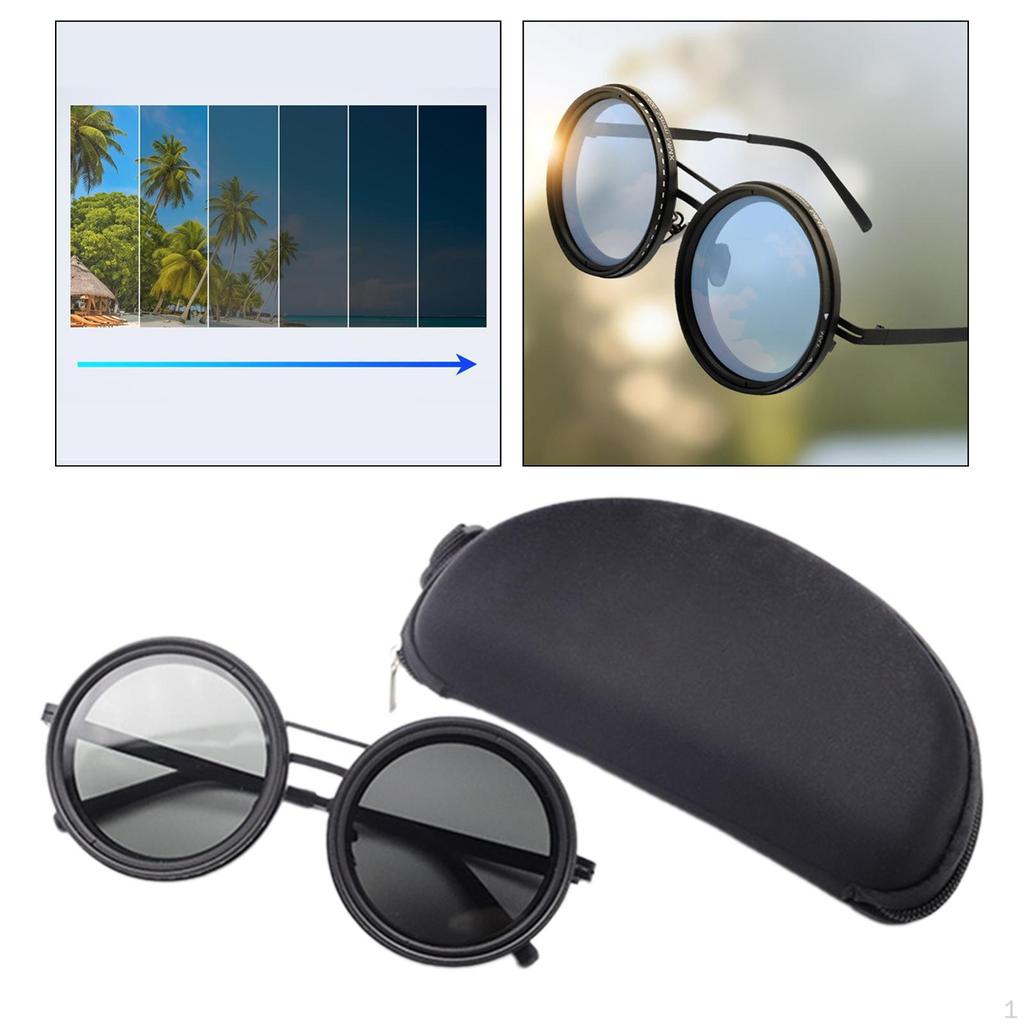 Photochromic Sunglasses Decorative Decor Eyewear for Driving Camping Outdoor Regular Style