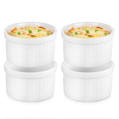 4x Ovenproof Baking Dish Bowl Small Bowl Ramekin Ceramic 40 Ml