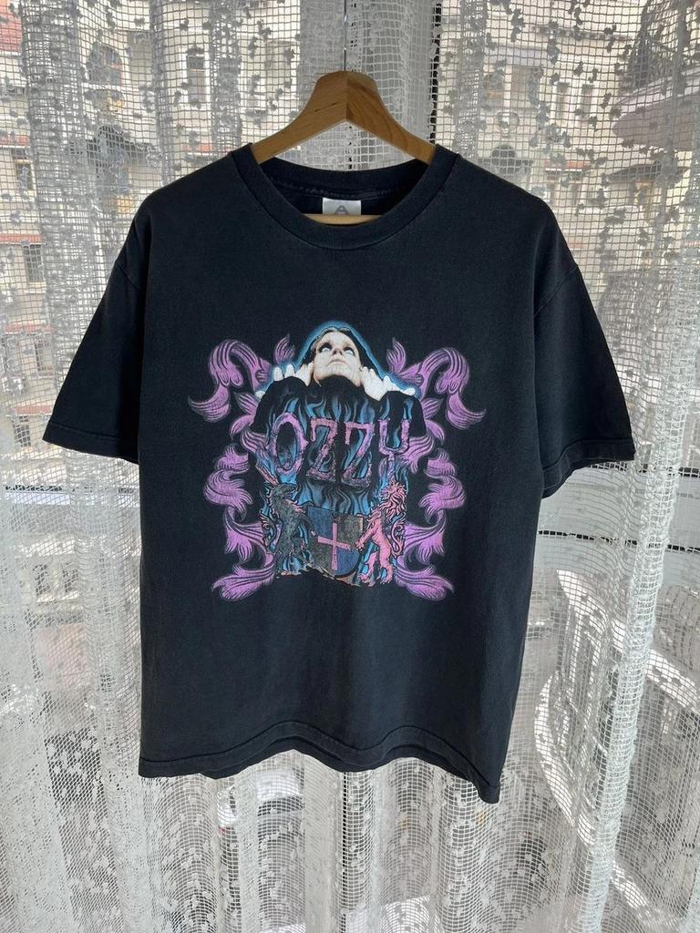 Ozzy Osbourne Vintage 90's Basic Style Black Unisex Tshirt Reprint S-5XL