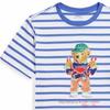 Polo Ralph Lauren Gestreiftes Rundhals Kurzarm T-Shirt Kinder Oberteile Blau 323965904-001