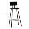 3 Piece Bar Set Black