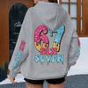 Spring Autumn Ice Cream Style Six Seven Kids Hoodies Boys Number 67 Print Cartoon Streetwear Fun Six Seven Girl Hoody