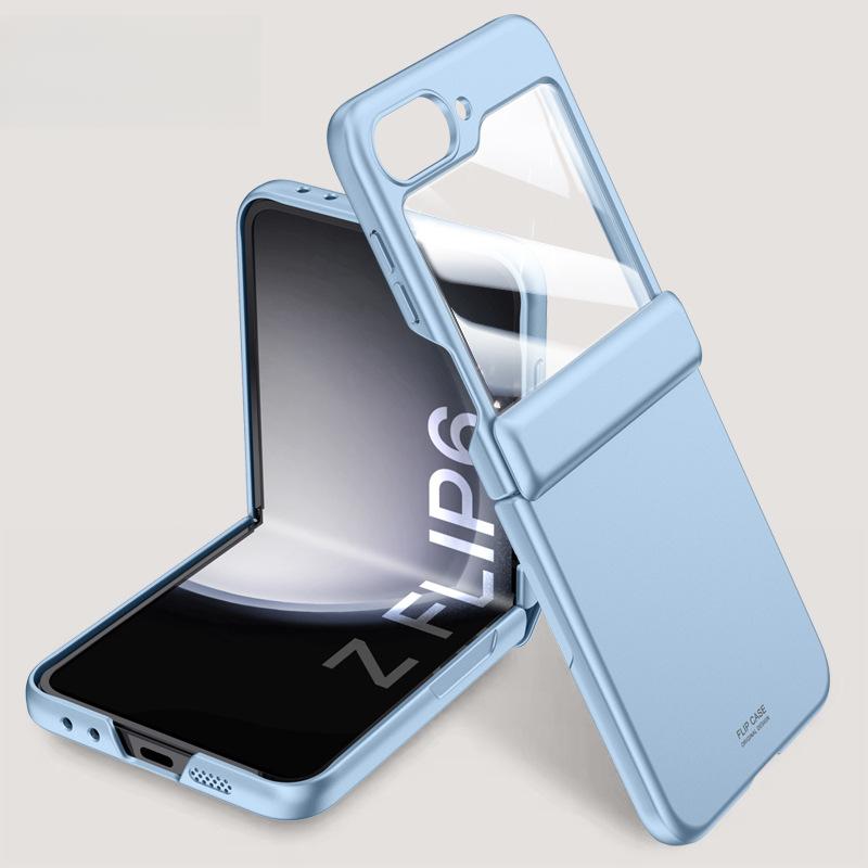 The Skin-like Matte Hinge Is Suitable for The Samsung Zflip6 Phone Case. Galaxy6 Generation Folding Full Package 6 Sets