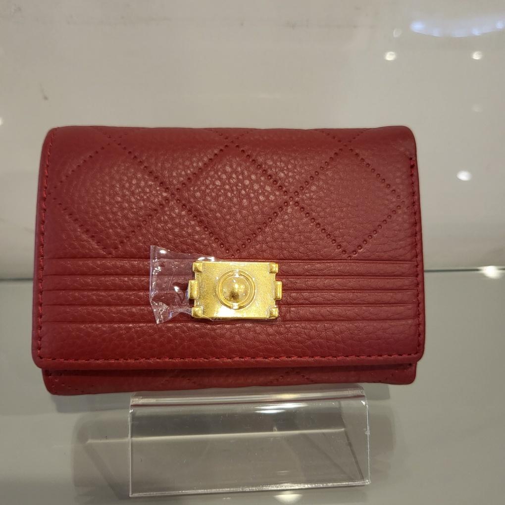 Moncross REAW-9128 Women's Stitched 3-Piece Cowhide Half Wallet