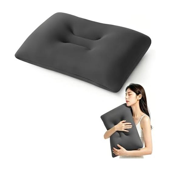 Подушка COZYNOVA, Без боли в шее, Ультрамягкая подушка, Низкая подушка, Упругая, Тонкая подушка, Мягкая, Низкая подушка из пены с памятью, Подушка для комфортного сна, 50x35x10 см,