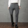 Summer New Light Luxury Summer Nylon Ice Silk Men's Casual Pants Slim Fall Men's Trousers Nine Points Men