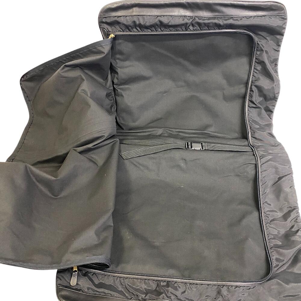 Coach Stary pokrowiec na garnitur, pokrowiec na walizkę podróżną 2-kierunkowy, skórzany, inne modne towary, czarna skóra, męski, używany