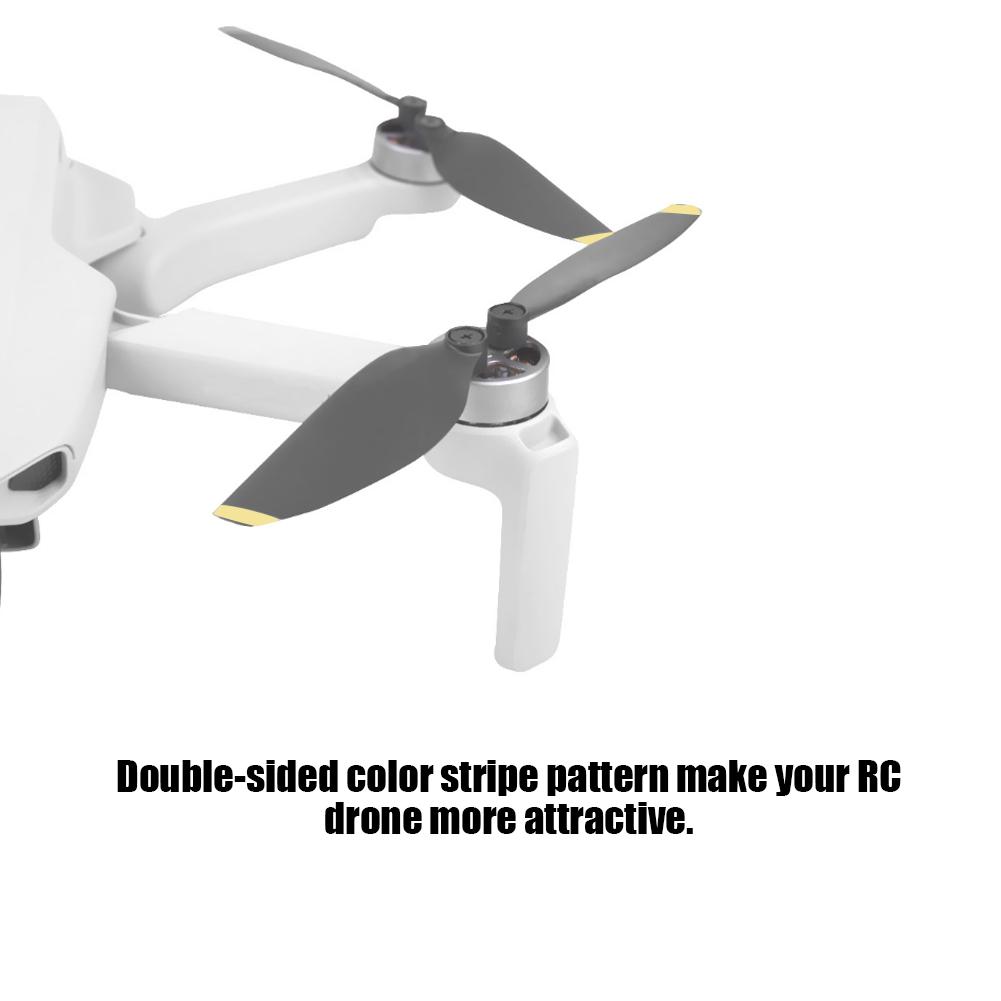 2Pair RC Drone 4726F Propeller Replacement Noise Reduction Fit for      (White Black )