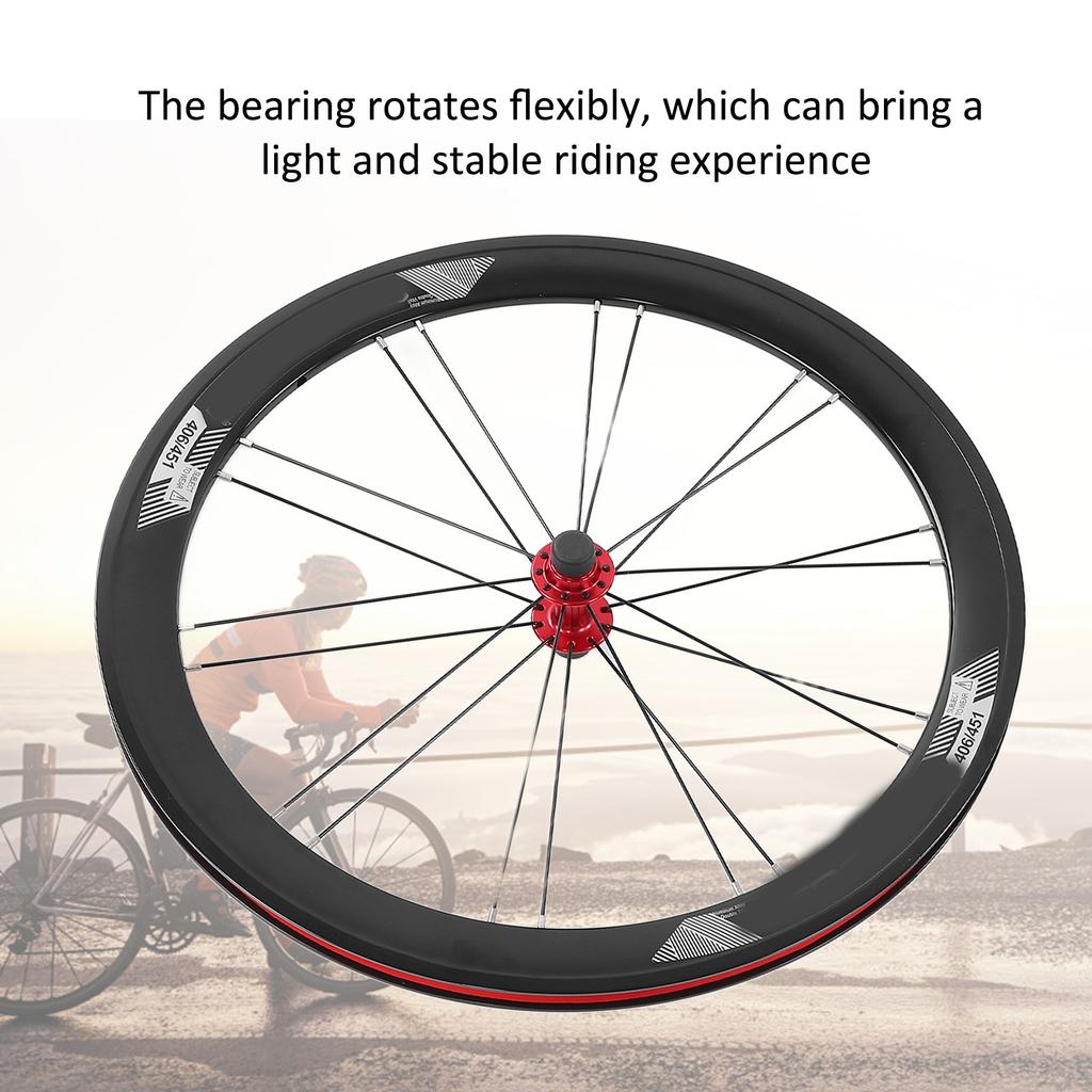 Mountainbike Wielen 20 inch Aluminiumlegering Rode Naaf Voor 2 Achter 4 Lagers Structuur Wielset voor Fietsen