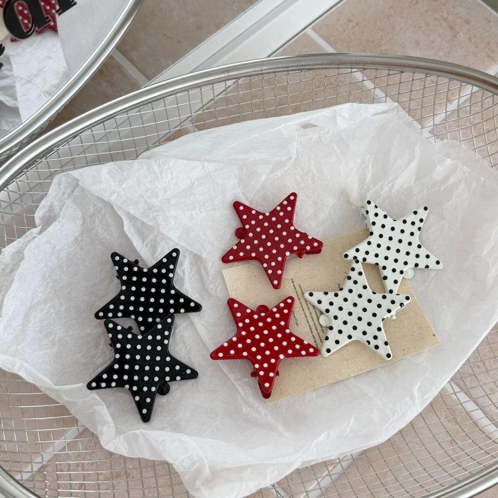 Lightweight Star Hair Clip Five-Pointed Star Hairpin  Street Style Fashion Outfit