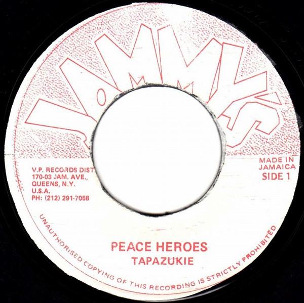 

7inch Record TAPAZUKIE Peace Heroes NONE US Reggae Ska Dub Used