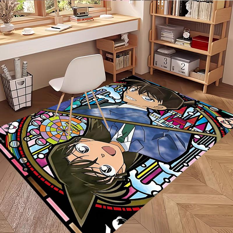 Detective Conan Teppichdruck, Waschbarer Bodenläufer, Für Eingangsbereich Studentenwohnheim Waschküche Büro Arbeitszimmer, Heimdekoration Geburtstags-Weihnachtsgeschenk