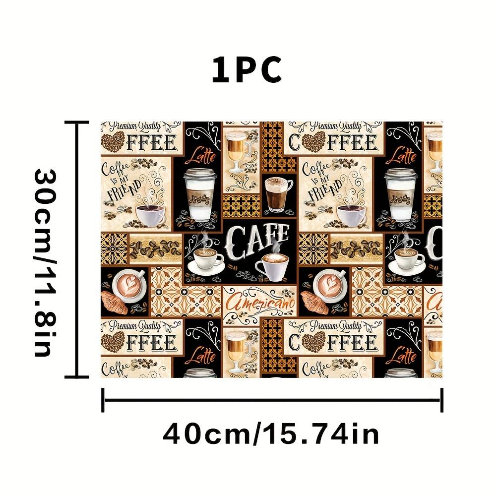 1 Stück Boho Chic Kaffee-Trockenmatte aus Gummi, Geschirr für Cafés, Küchenteppich, Geschirr, langlebig, Kieselalgen-Schlamm, Tischset, Haustier-Kaffeegeschirr-Matte