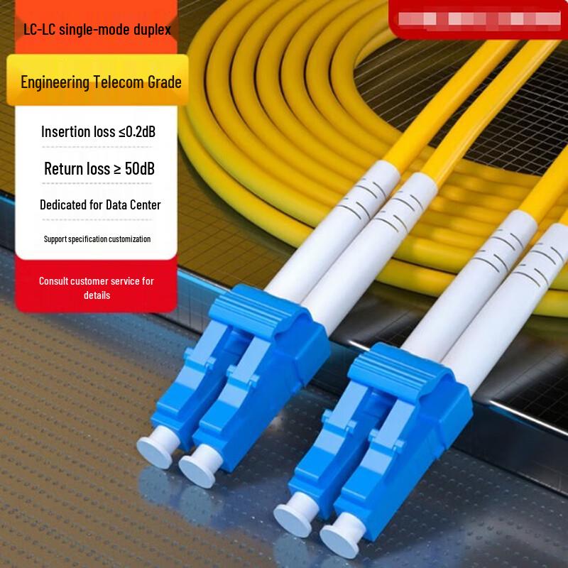 

Telecom-Grade LC-LC Single-Mode Dual-Core Fiber Optic Patch Cable