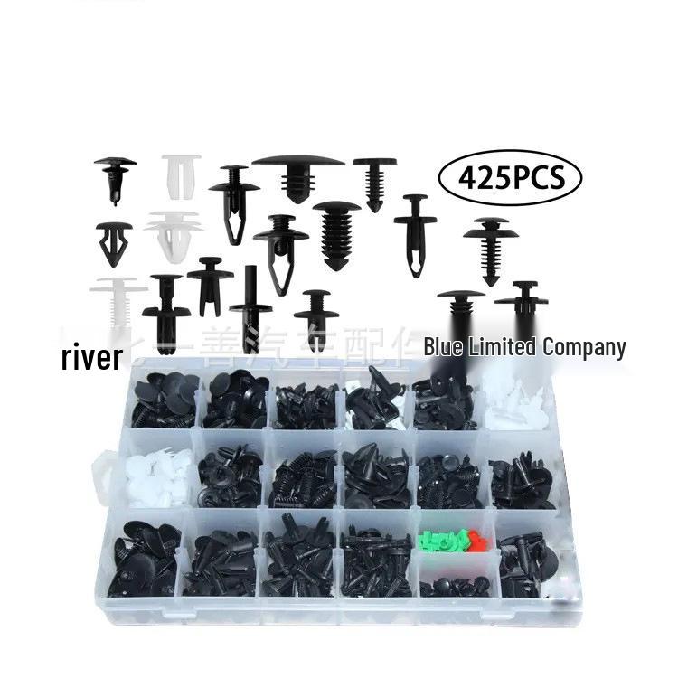 425PCS Universal Snap-in Fasteners for Ford & Chevrolet: Door Panel & Bumper Rivets