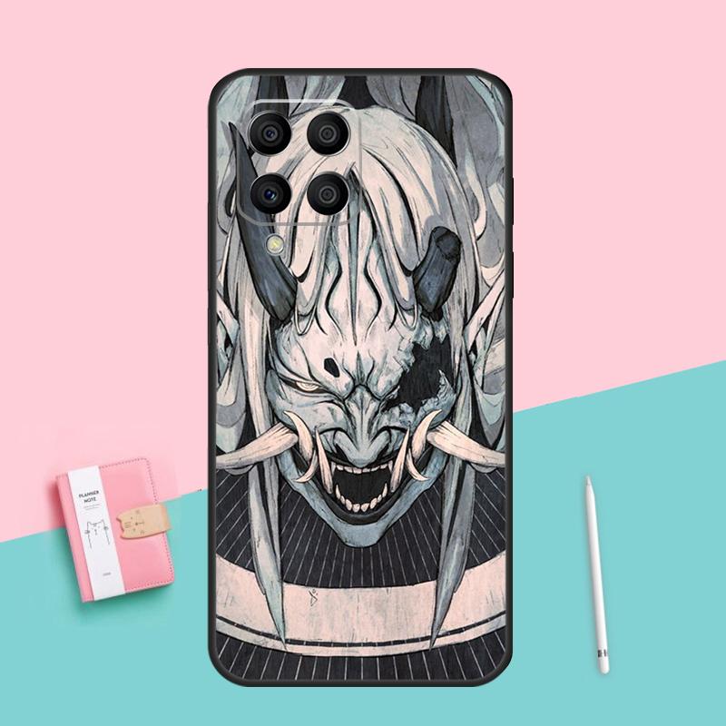 Samurai Oni Mask For Samsung Galaxy M53 M33 M32 M16 M06 M12 M55 M15 M35 M14 M34 M54 M11 M21 M31 M13 M52 Case