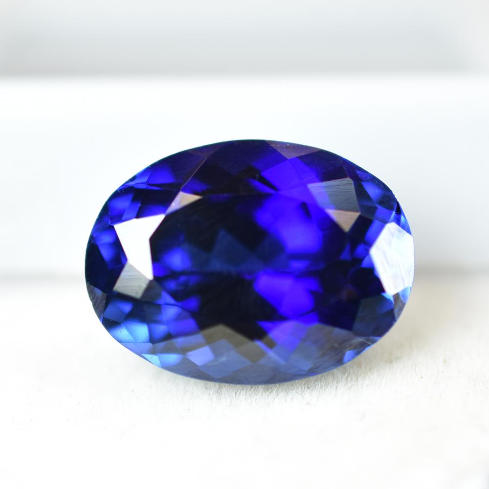 Natural Blue Tanzanite Loose Gemstone 9.20 Ct Oval Cut for Jewelry Making and Gem Collections