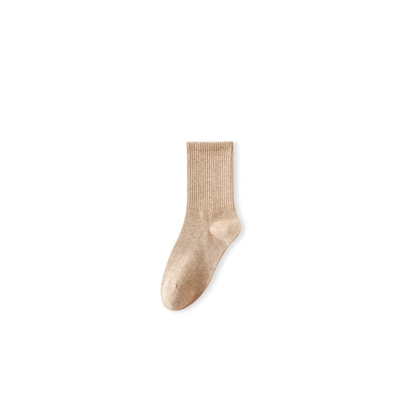 Female Spring and Autumn Pure Cotton Leisure Sweat Absorbing Deodorizing Antibacterial Cotton Socks