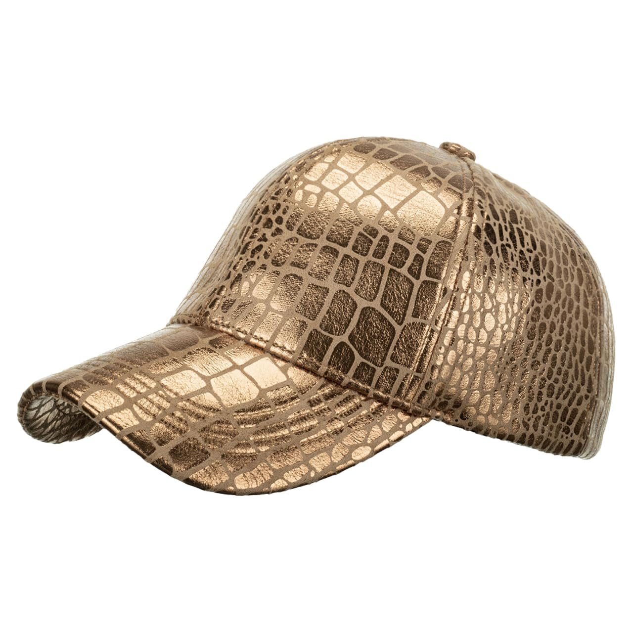 

Crocodile Crocodile CA646 [White Fang] Cap, Pattern, Pattern, Hat, Sports, Running, Outdoor, Women, Men, (Gold)