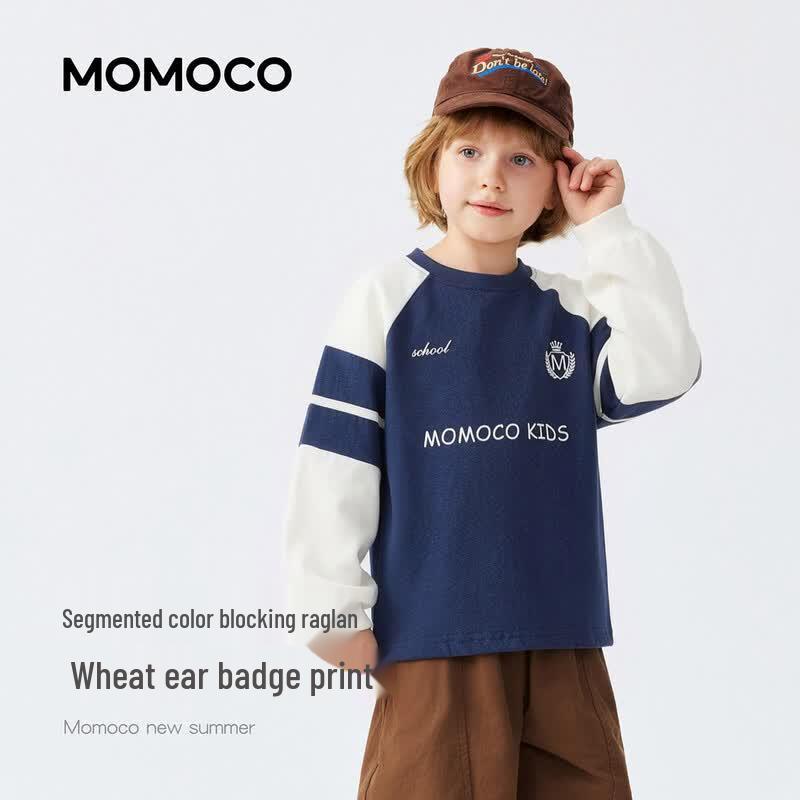 MOMOCO Boys' Long Sleeve Cotton T-Shirt
