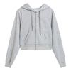 Women's Hooded Zipper Jacket - Autumn 2024 Trend, Loose Fit, Short, Long Sleeve, Thin Korean Style Cardigan.