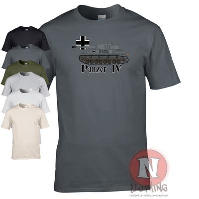Panzer 4 Tank WW2 German Military Artillery Armor T-shirt World Of War
