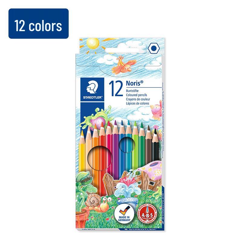 Staedtler 144 NC12 Oil-Based Hexagonal Colored Pencil Set, Germany 144 NC12
