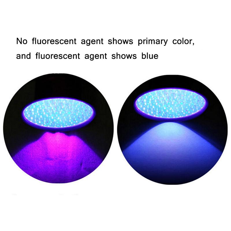 Uv 100 Leds Flashlight 395Nm Ultra Violet Torch Light Lamp Blacklight Detector