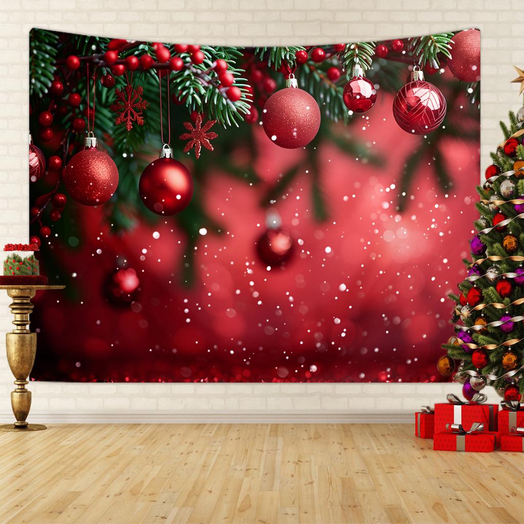 1pc Merry Christmas Tapestry, Happy New Year Blessings Poster Decoration Background Wall Hanging Decoration Tapestry
