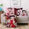 Cute B-Bettys Girl Boops Pillow Covers Cartoon Sofa Decorative Home Double-sided Printing Short Plush Cute Cushion Cover