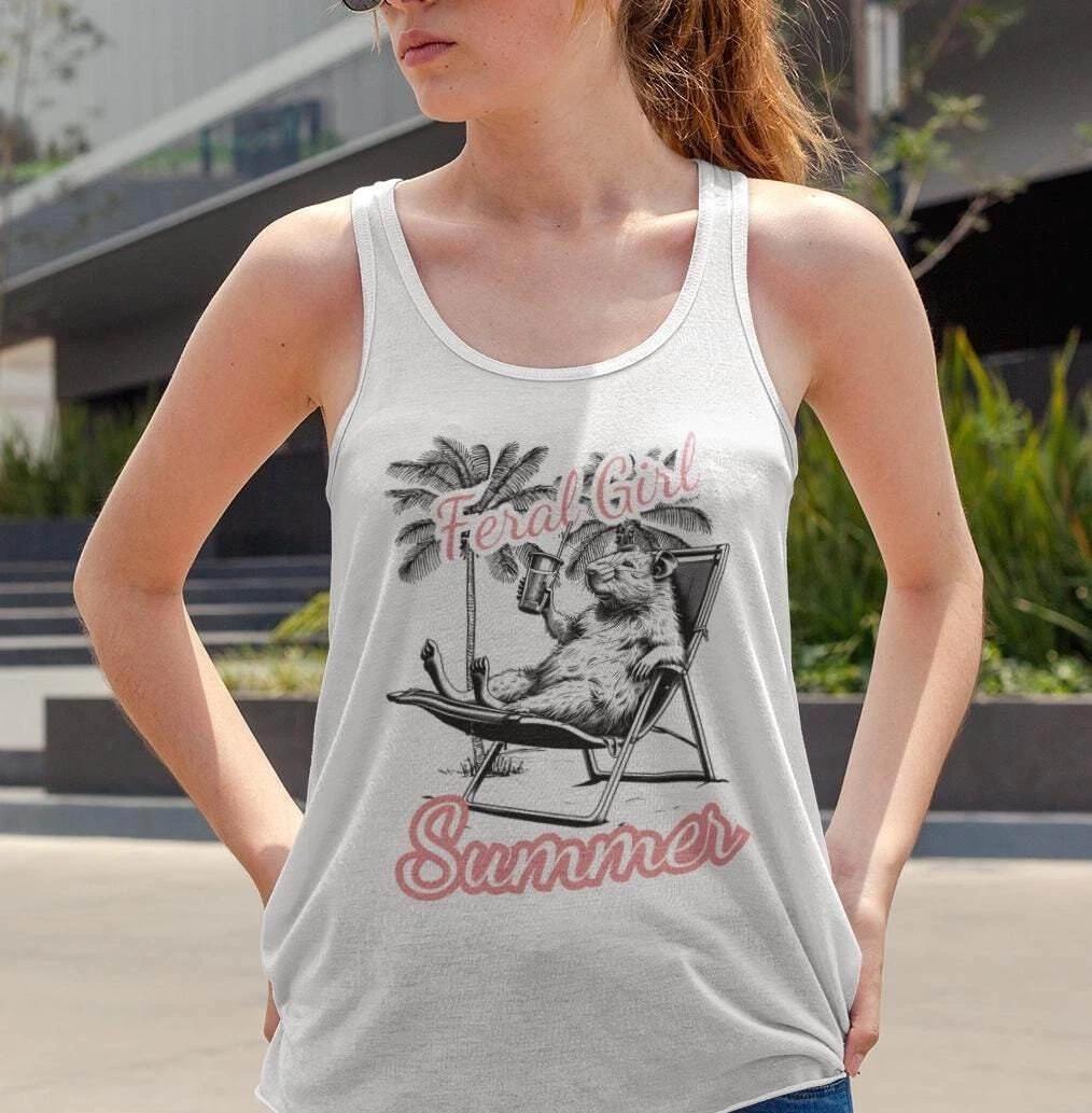 Feral Girl Summer Rat Tank Top XL