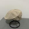 Retro Forward Hat Female Personality Handsome Linen Breathable Hong Kong Style Literary Short Brim Cap Male Newsboy Hat Tide