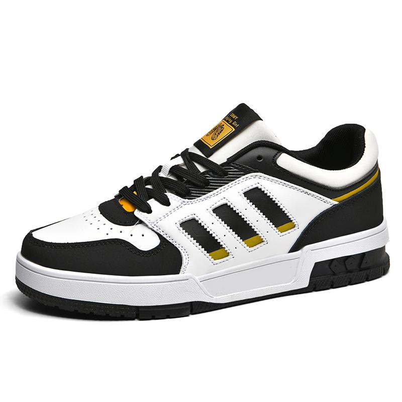 Fashion board shoes new fashion pair fashion shoes four seasons students casual leather non-slip wear-resistant sports shoes