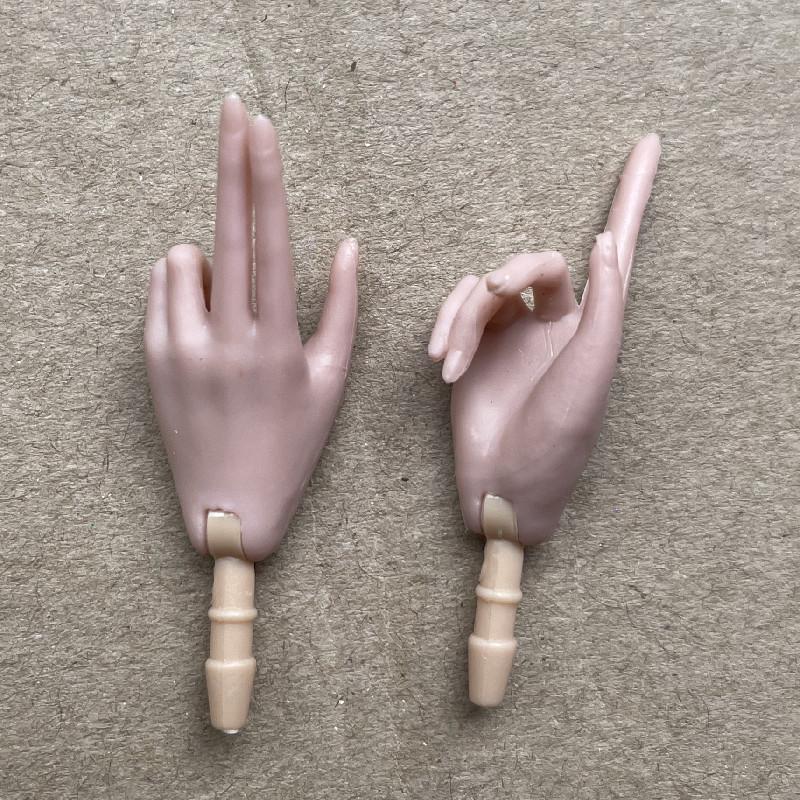 Universal 1/6 Doll Hands DIY Doll Decors Fashion Gesture Doll Hands Feet Accessories White Beige Color Doll Parts Girl Gifts Toy