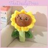 Plush Sunflower Cartoon Toys Children Soft Fill Doll Decorations Holiday Gift