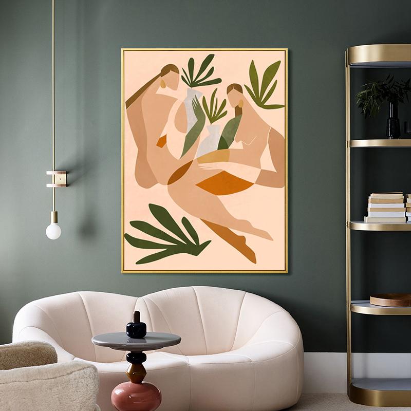 Abstract Modern Girl Body Wall Art Canvas Painting Nordic Posters and Prints Wall Pictures for Living Room Bedroom Home Decor