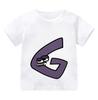 New Alphabet Lore T Shirt Print Cartoon Casual Summer Children Short-sleeved Anime T-shirt Kids Clothes Boy Game Series T Shirt