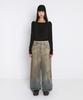 Saendeulig Draped Halter Layered Long Sleeve T-Shirt_Black