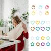 60/80/160/240Pcs Stitching Markers Heart Flower Shaped Stitching Stoppers Crochet Locking Markers Knitting Mark Rings