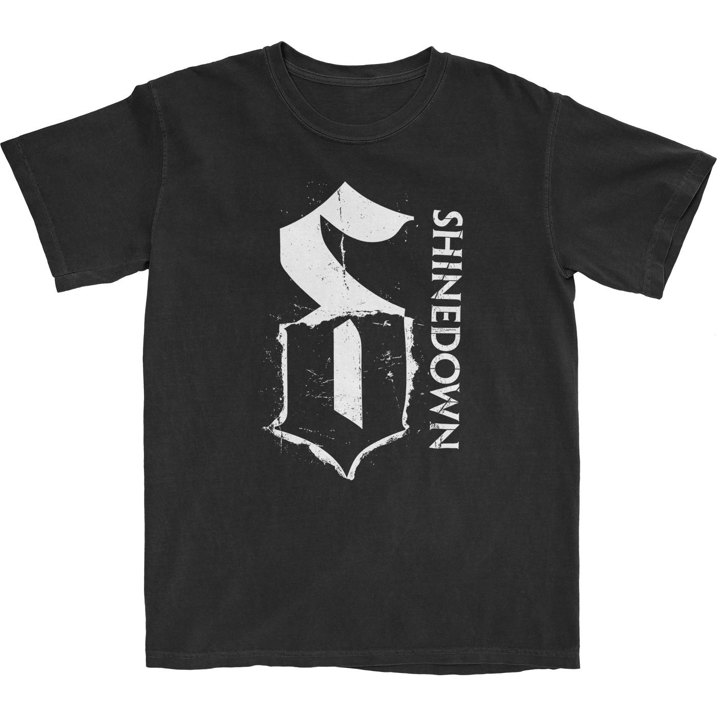 Shinedown Torn Logo T-Shirt Mens Womens Tees Top 3XL