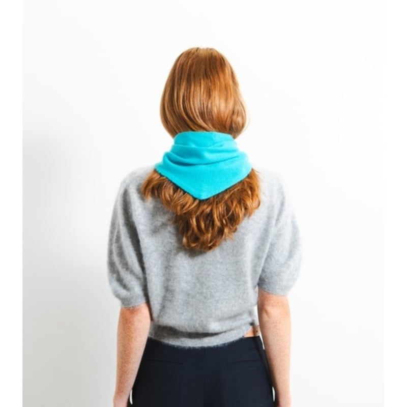 Pure Cashmere NYC TRIANGLE SCARF_French Blue
