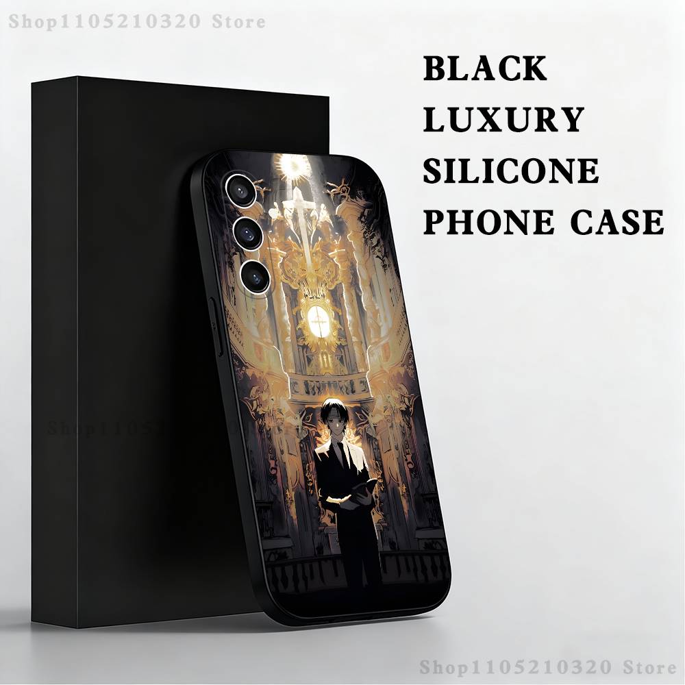 C-Chrollo L-Lucilfer Phone Case For Samsung S25,S24,S21,S22,S23,S30,Ultra,S20,Plus,Fe,Lite,Note,10,9,5G Black Cover