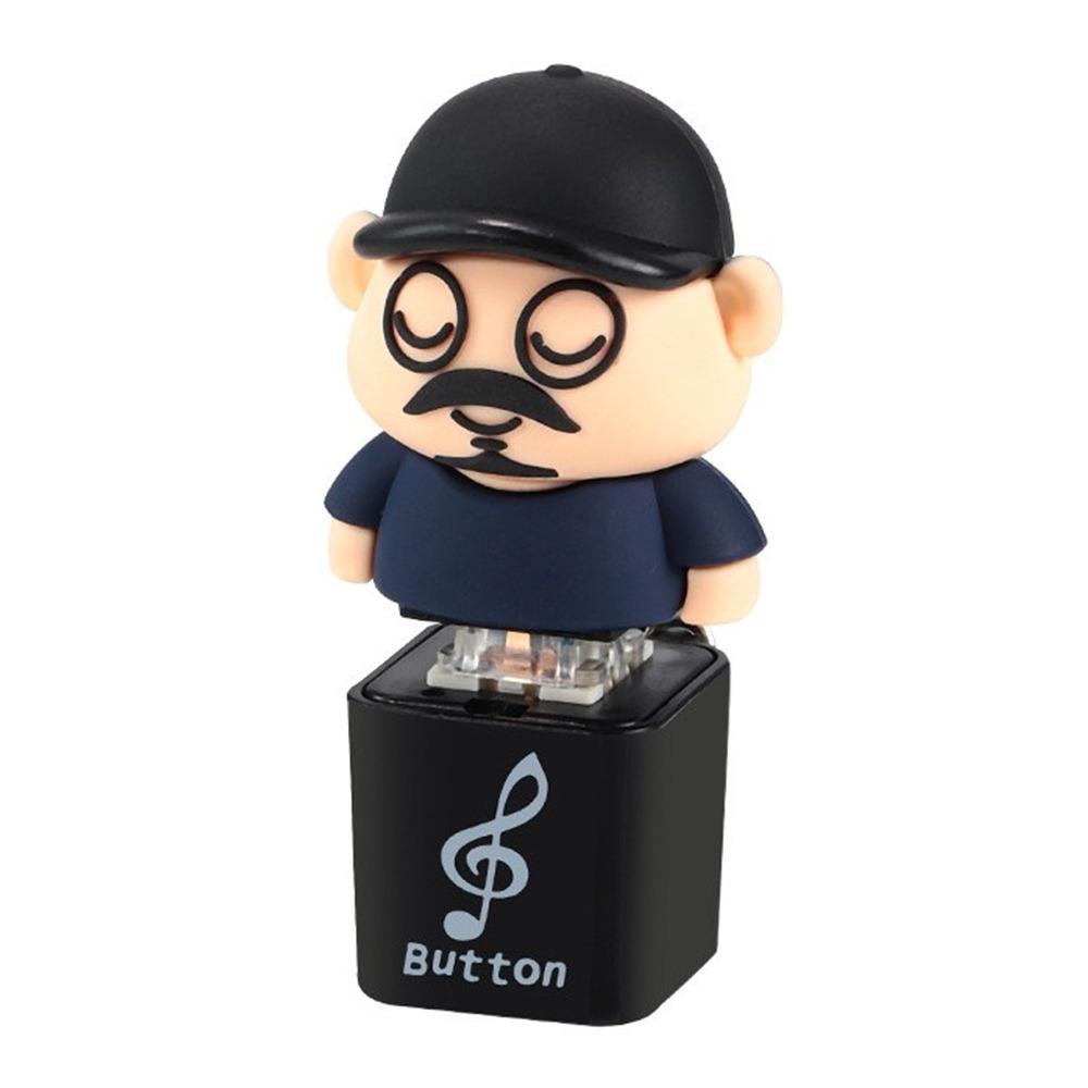 

Keys Button Finger Keyboard Cap DIY Keyboard Clicker Toy Relaxing Decompression Toy for Adult Kids Black