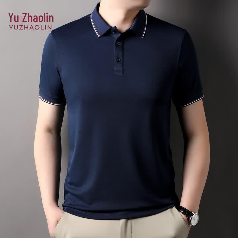 

YUZHAOLIN Men s Premium Summer Short Sleeve Polo T-Shirt L