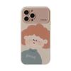 Couple Phone Case Suitable for IPhone15 Apple Phone Case 13ProMax Autumn and Winter Cartoon 14 All Inclusive 11 Soft