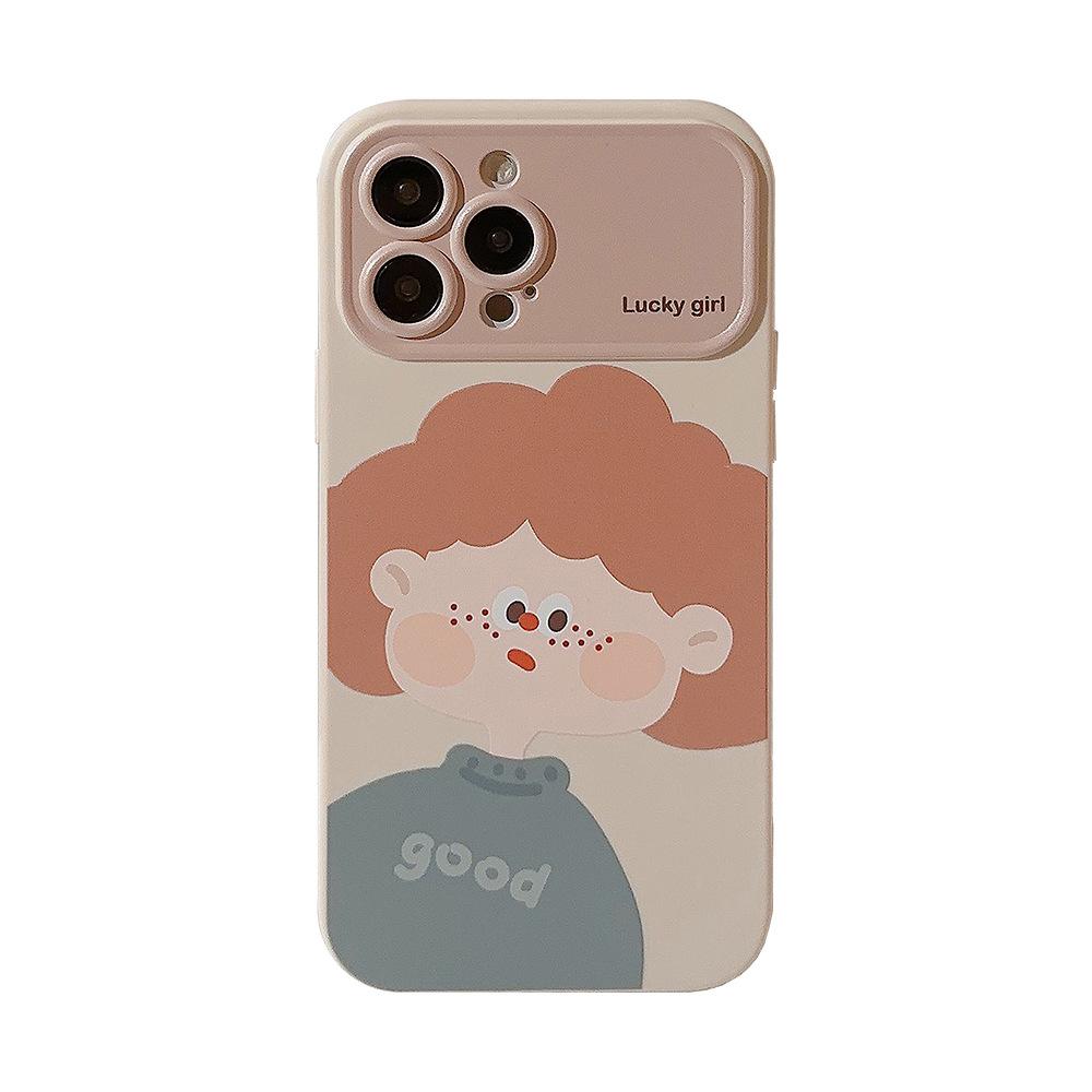 Couple Phone Case Suitable for IPhone15 Apple Phone Case 13ProMax Autumn and Winter Cartoon 14 All Inclusive 11 Soft