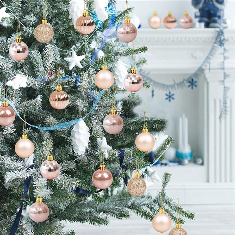 NEW 36Pcs Christmas Tree Hanging Balls Baubles Ornaments for Party Supplies Holiday Decorations