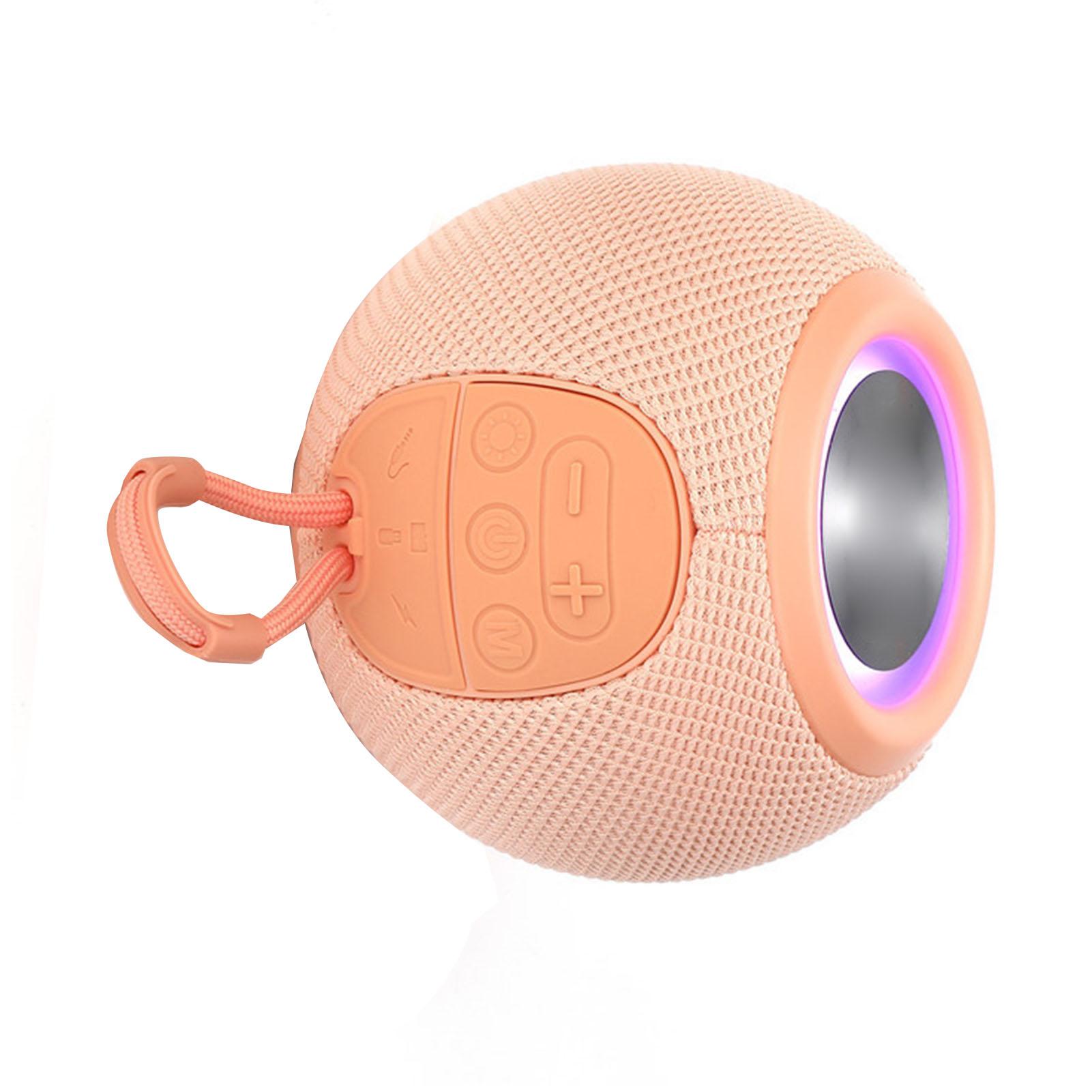 

Маленький Bluetooth-динамик Многофункциональный Стильный Мощные басы Чистый звук Поддержка карт памяти Портативный розовый