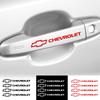 4 Stück Auto Türgriff Fensterwischer Aufkleber Emblem Auto Zubehör Für Cruze Aveo Camaro Malibu Captiva Lacetti Sonic