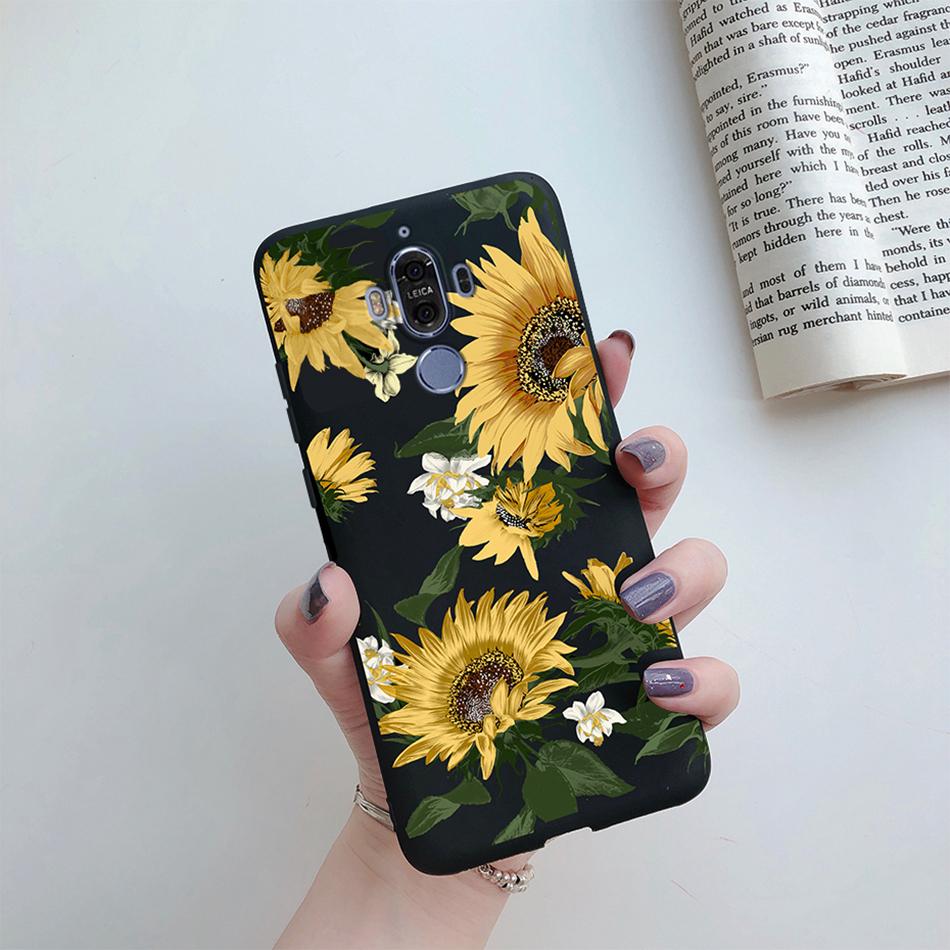 Silicone Case for Huawei Mate 9 10 Pro Soft TPU Protective Cute Butterfly Flower Phone Back Cover Mate9 Mate10 10Pro Case Fundas